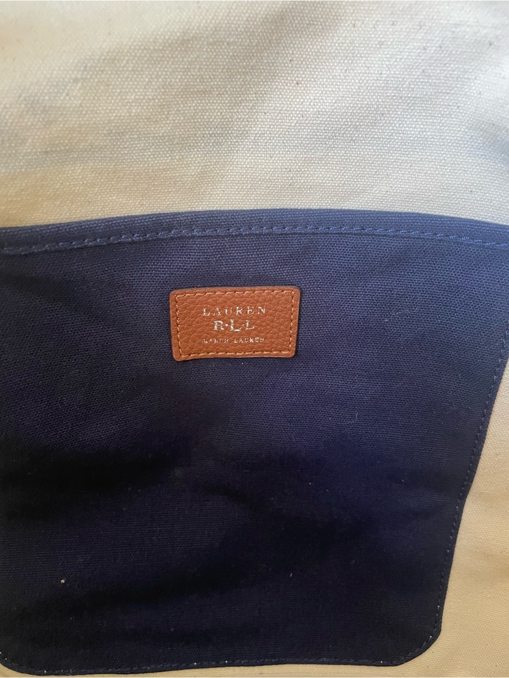 Lauren By Ralph Lauren Casco Beach Tote Bag Canvas with Rope Handle - Picture 4 of 16